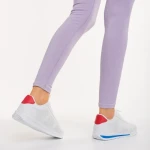 Дамски спортни обувки бели със синьо от еко кожа  Jesika