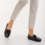 Дамски мокасини  черни от еко кожа  Vanera