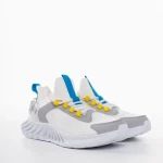 Мъжки спортни обувки бели  от текстилен материал Denyz