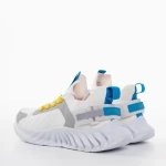 Мъжки спортни обувки бели  от текстилен материал Denyz