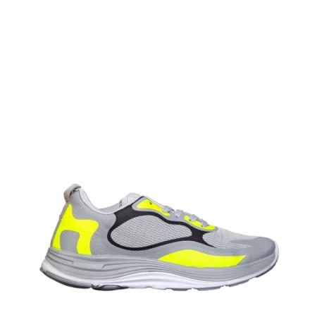 Мъжки спортни обувки сиви от еко кожа и  текстилен материал  Raimond