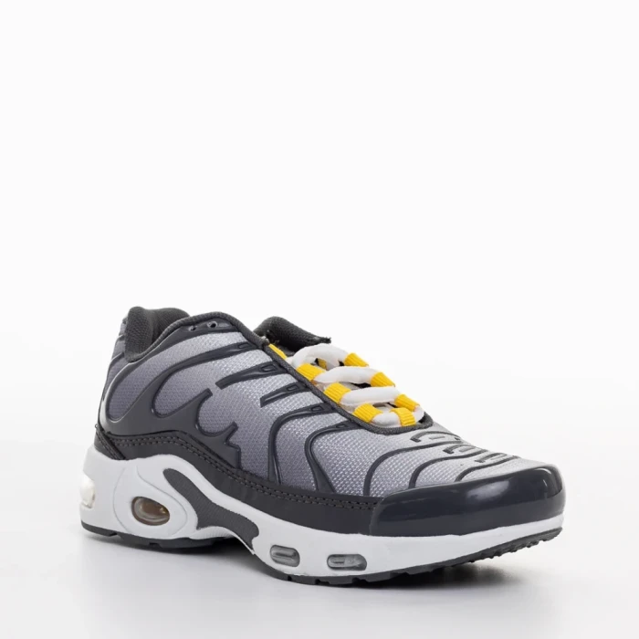 Детски спортни обувки сиви от текстилен материал Eliva