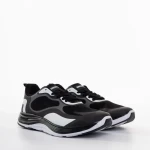 Мъжки спортни обувки  черни със сиво от текстилен материал  Raimond