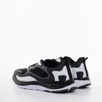 Мъжки спортни обувки  черни със сиво от текстилен материал  Raimond