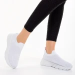 Дамски спортни обувки  бели от текстилен материал  Erimona