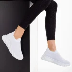 Дамски спортни обувки  бели от текстилен материал  Erimona