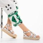 Дамски обувки сребристи  от еко кожа  Xiena