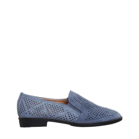 Дамски еспадрили сини от текстилен материал Aubrie