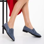 Дамски еспадрили сини от текстилен материал Aubrie