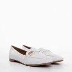 Дамски мокасини бели от еко кожа  Genevieve
