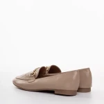 Дамски мокасини  бежови  от еко кожа  Ambrose