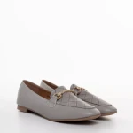 Дамски мокасини  сиви  от еко кожа  Ambrose