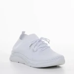 Дамски спортни обувки бели от текстилен материал Journi