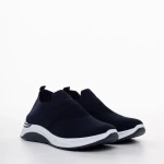 Дамски спортни обувки  сини от текстилен материал Sky