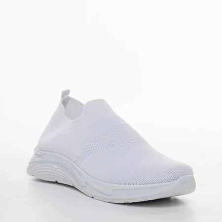Дамски спортни обувки бели от текстилен материал Sky