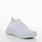 Дамски спортни обувки бели от текстилен материал Sky