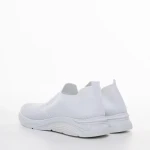 Дамски спортни обувки бели от текстилен материал Sky