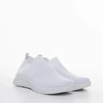 Дамски спортни обувки бели от текстилен материал Sky