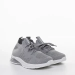 Детски спортни обувки сиви  от текстилен материал Adeline