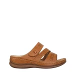 Дамски чехли  камел  от еко кожа  Finley