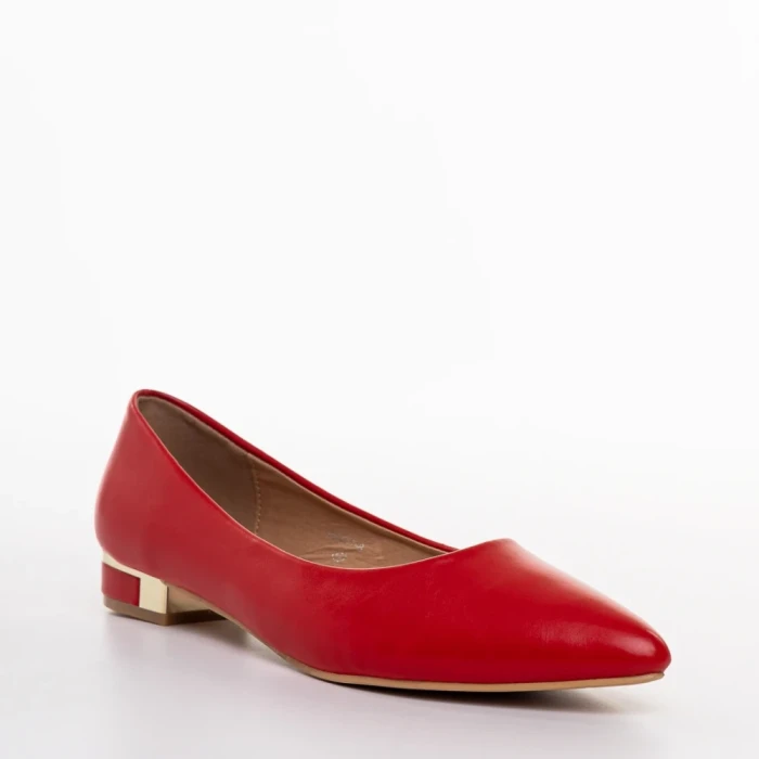 Дамски балерини  червени  от еко кожа  Wren