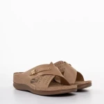 Дамски чехли  черни  от еко кожа  Lennon