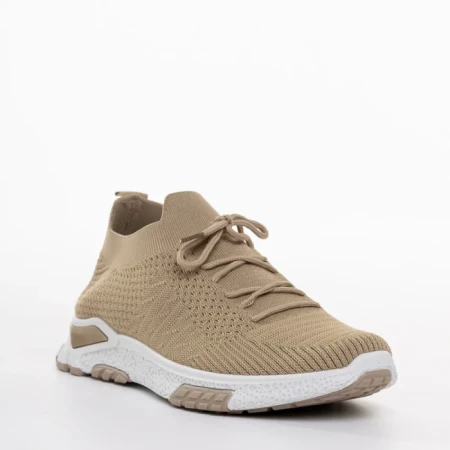 Мъжки спортни обувки бежови от текстилен материал Iaroll