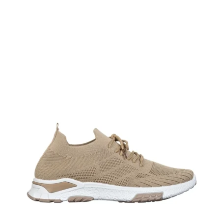 Мъжки спортни обувки бежови от текстилен материал Todozi