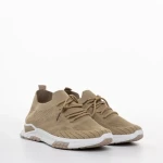 Мъжки спортни обувки бежови от текстилен материал Todozi