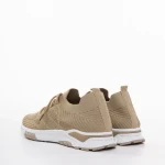Мъжки спортни обувки бежови от текстилен материал Todozi