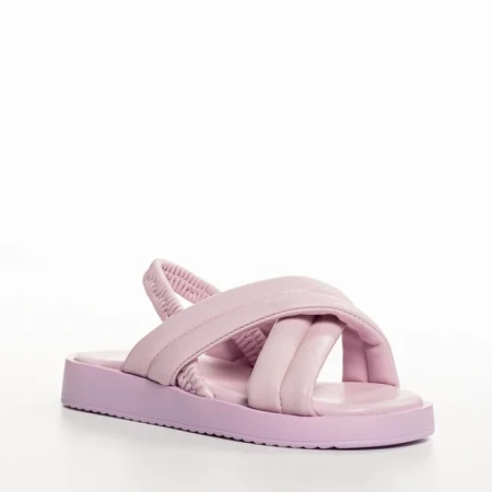 Детски сандали  лилави  от текстилен материал  Shane
