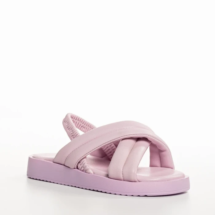 Детски сандали  лилави  от текстилен материал  Shane