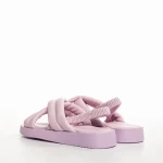 Детски сандали  лилави  от текстилен материал  Shane