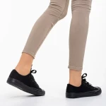 Дамски кецове  черни от текстилен материал  Selima