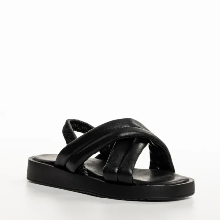 Детски сандали  черни  от текстилен материал  Shane