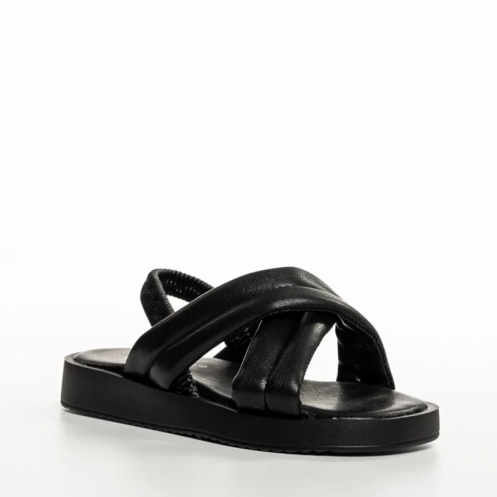 Детски сандали  черни  от текстилен материал  Shane