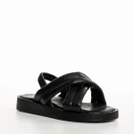 Детски сандали  черни  от текстилен материал  Shane