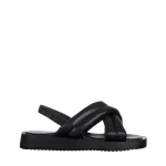 Детски сандали  черни  от текстилен материал  Shane