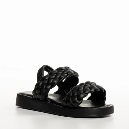 Детски сандали  черни  от еко кожа  Mathias