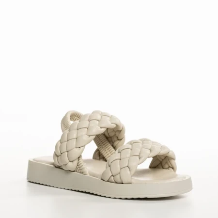 Детски сандали  бежови  от еко кожа  Mathias