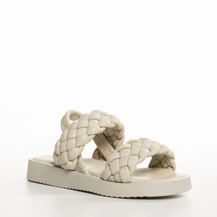 Детски сандали  бежови  от еко кожа  Mathias