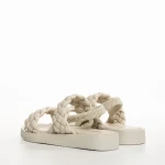 Детски сандали  бежови  от еко кожа  Mathias