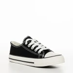 Детски кецове  черни от текстилен материал  Eris