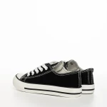 Детски кецове  черни от текстилен материал  Eris