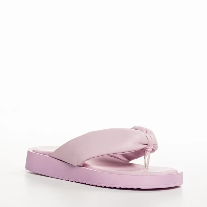 Детски чехли  лилави  от еко кожа  Ronald