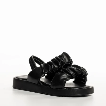 Детски сандали  черни  от еко кожа  Larry