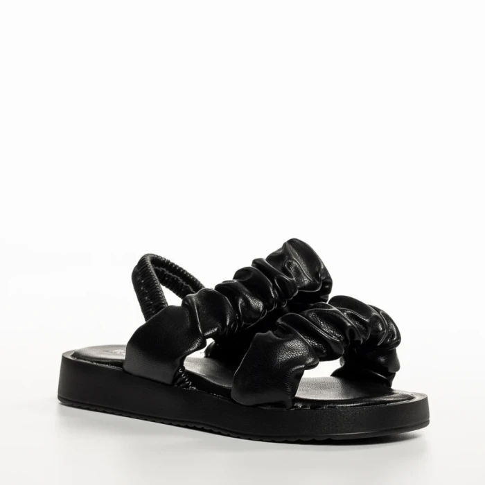 Детски сандали  черни  от еко кожа  Larry