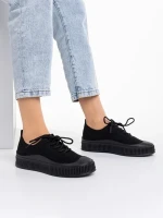 Дамски кецове  черни от текстилен материал  Scott