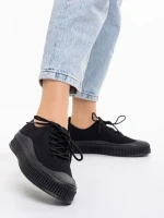 Дамски кецове  черни от текстилен материал  Scott