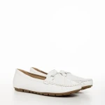 Дамски мокасини бели  от еко кожа  Stanley